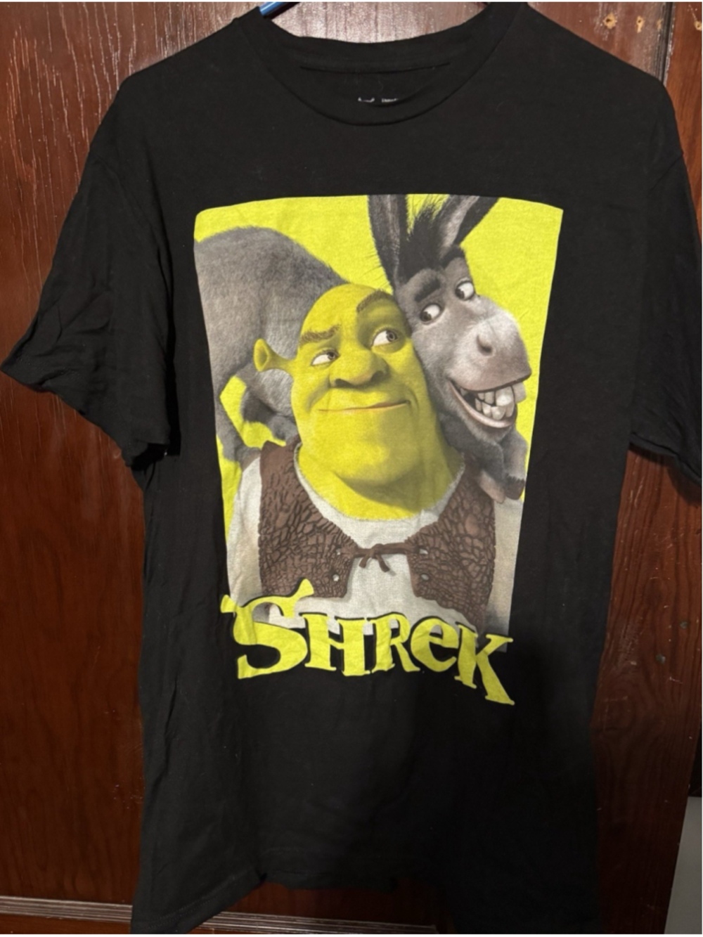 Shrek T-Shirt Black Men's Size L